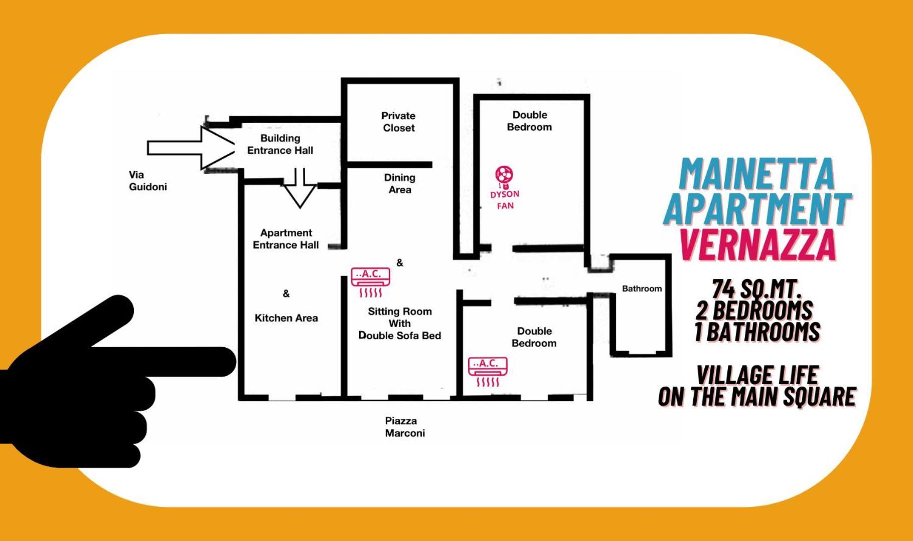 Mainetta Sea View Apartment With Ac 베르나차 외부 사진